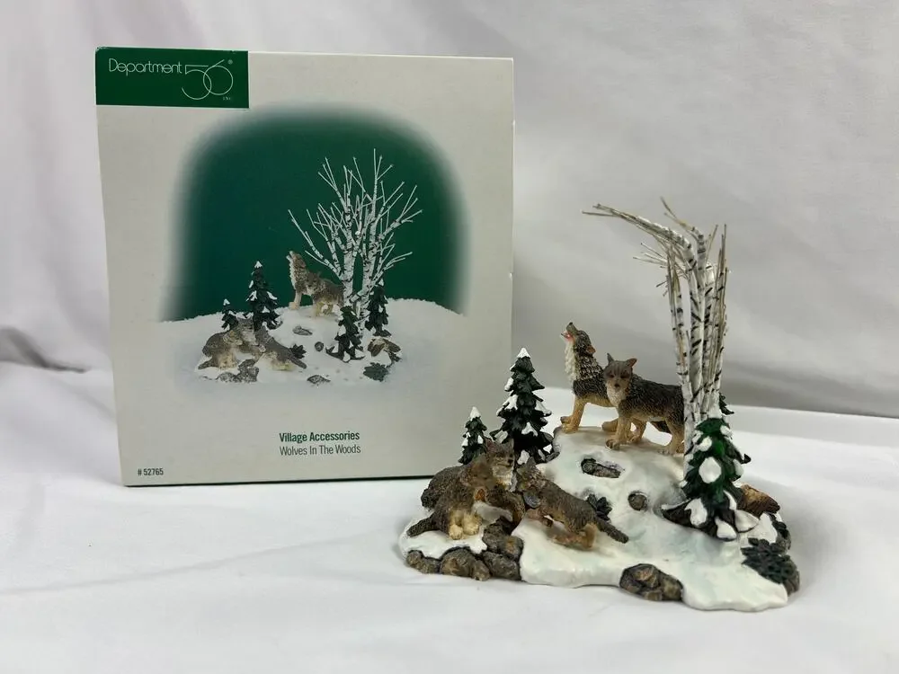 Department 56 Wolves In The Woods Village Accessory 52765 w Box